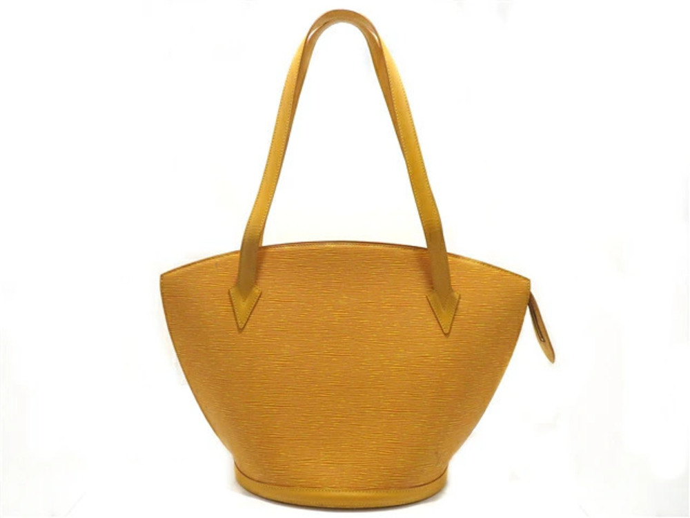 LOUIS VUITTON Saint Jacques Shopping Shoulder Bag Epi Leather Tassili Yellow
